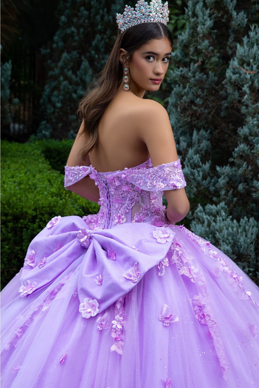 Off Shoulder Bow Ball Gown by GLS Gloria GL3524 - Quinceanera Dresses