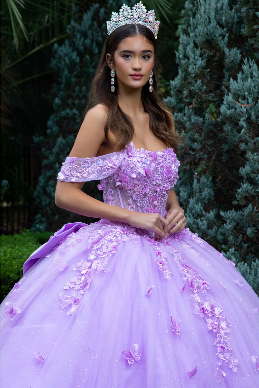 Off Shoulder Bow Ball Gown by GLS Gloria GL3524 - Quinceanera Dresses