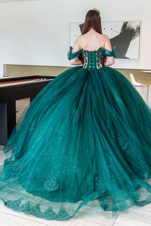 Off Shoulder Corset Ball Gown by GLS Gloria GL3502 - Quinceanera Dresses