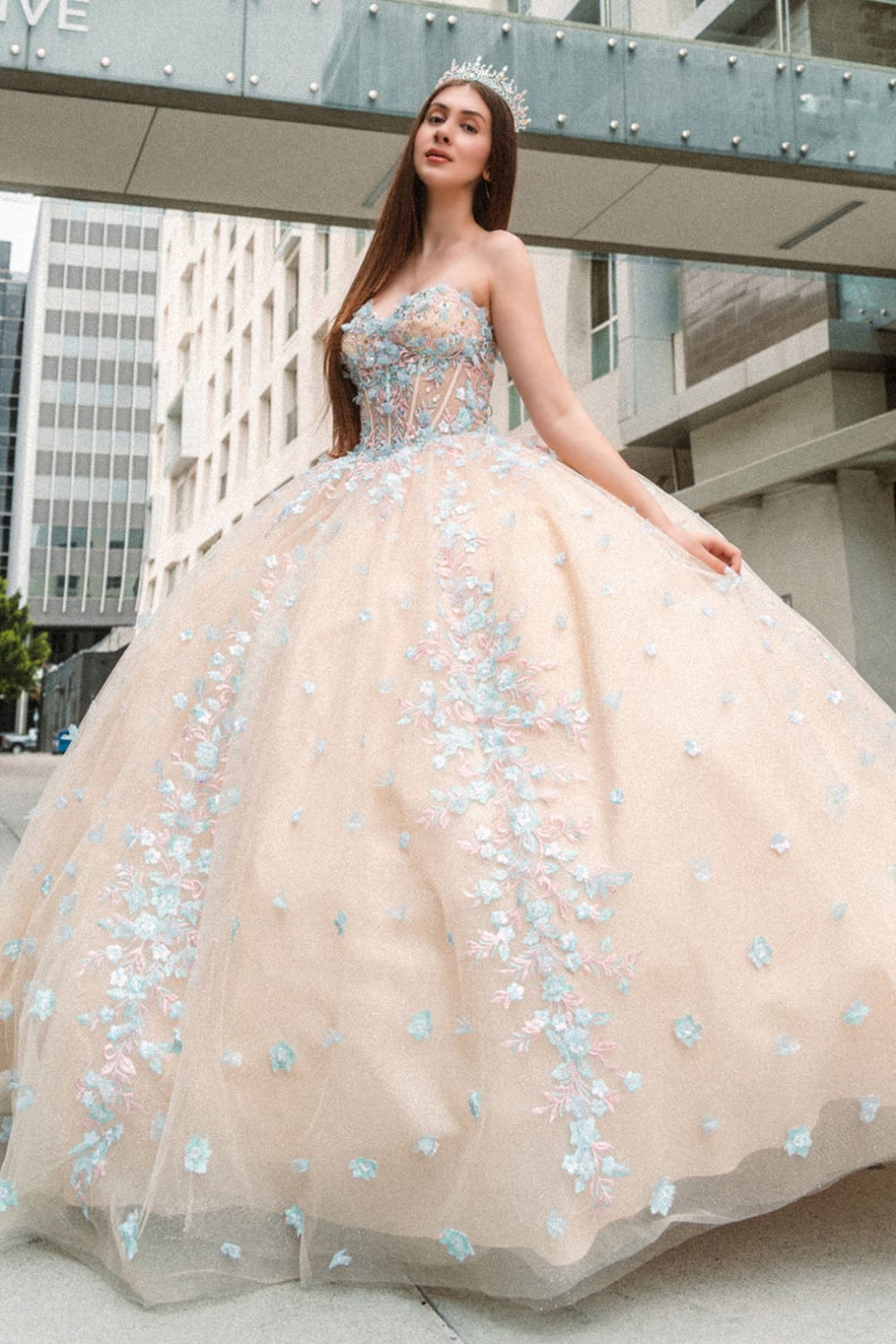 Off Shoulder Corset Ball Gown by GLS Gloria GL3504 - Quinceanera Dresses