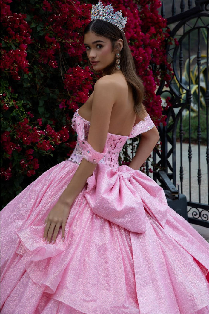Off Shoulder Corset Ball Gown by GLS Gloria GL3527