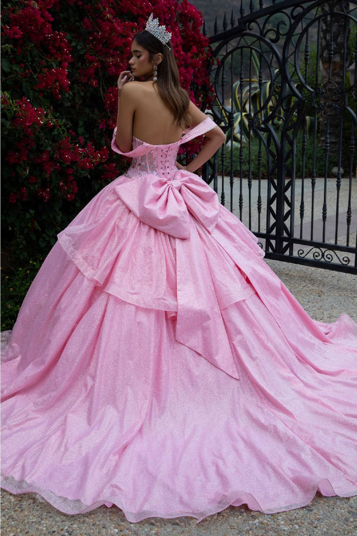Off Shoulder Corset Ball Gown by GLS Gloria GL3527