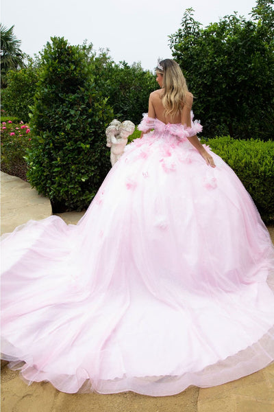 Off Shoulder Corset Ball Gown by GLS Gloria GL3608 - Quinceanera Dresses