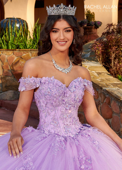 Rachel Allan RQ2179 Off Shoulder Corset Quinceanera Dress
