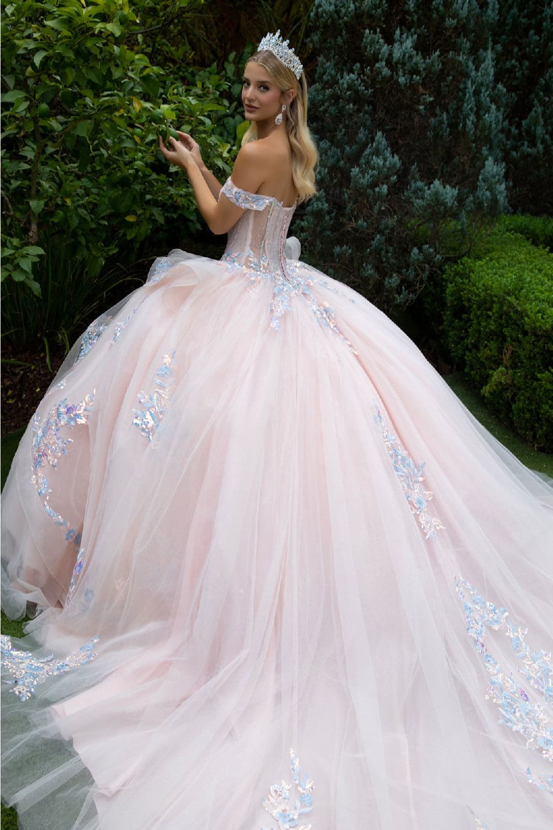 Off Shoulder Layered Ball Gown by GLS Gloria GL3596 - Quinceanera Dresses