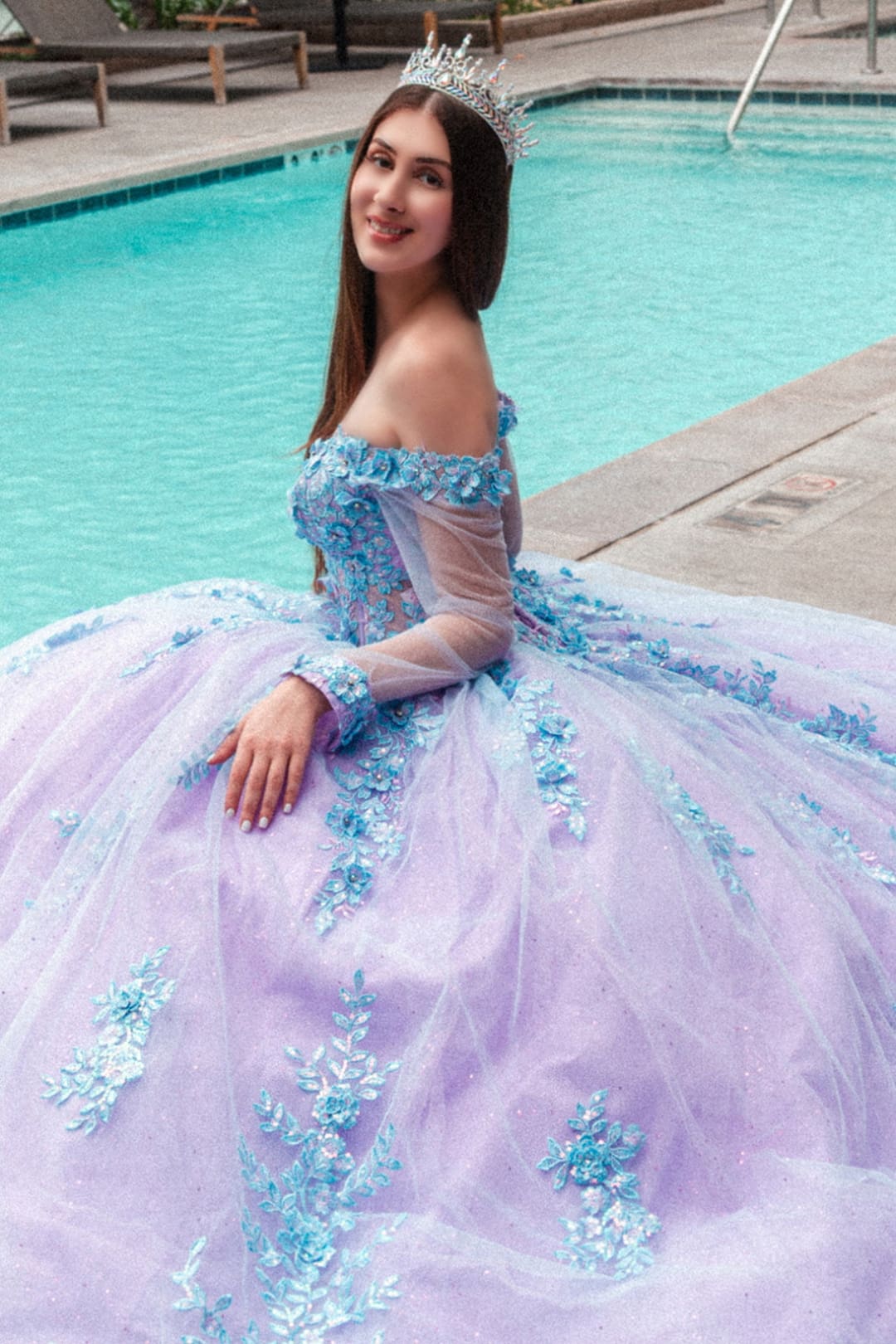 Off Shoulder Long Sleeve Ball Gown by GLS Gloria GL3503 - Quinceanera Dresses