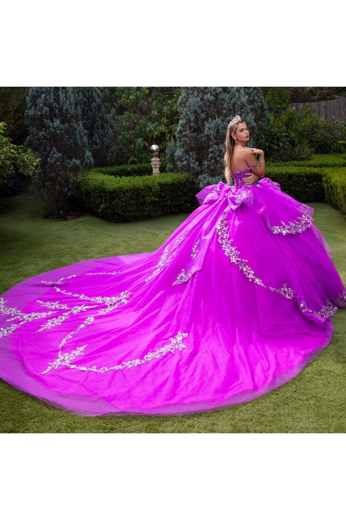 Off Shoulder Ruffled Ball Gown by GLS Gloria GL3548