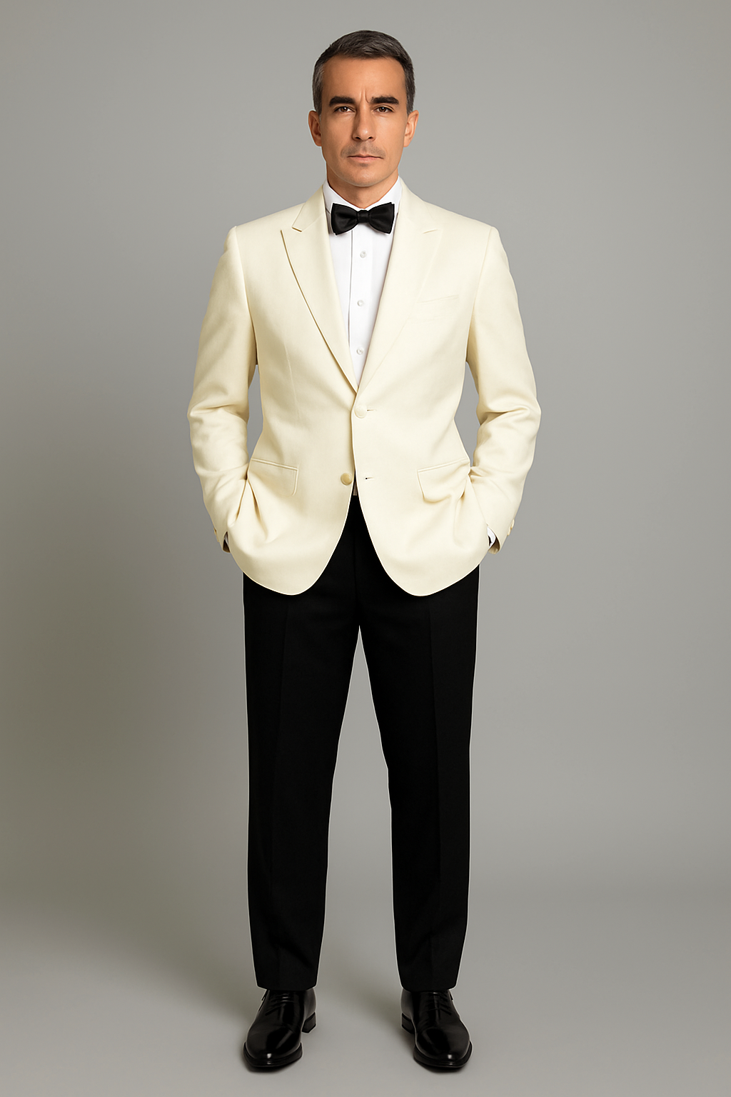 Ivory Double Breasted Tuxedo Dinner Jacket - Cream Dinner Jacket - Off White Tuxedo
