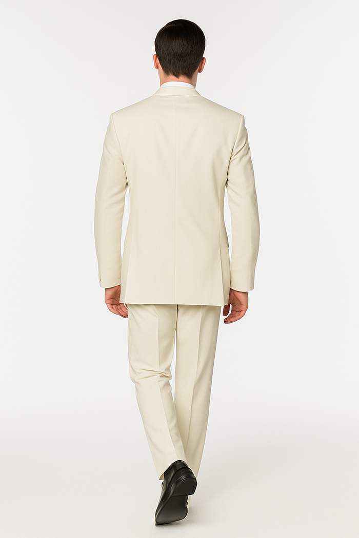 Off White~Ivory~Cream Men'S 2 Button Style Tuxedo Dress Suits