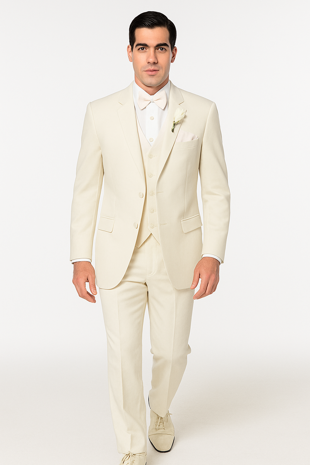 Off White~Ivory~Cream Men'S 2 Button Style Tuxedo Dress Suits