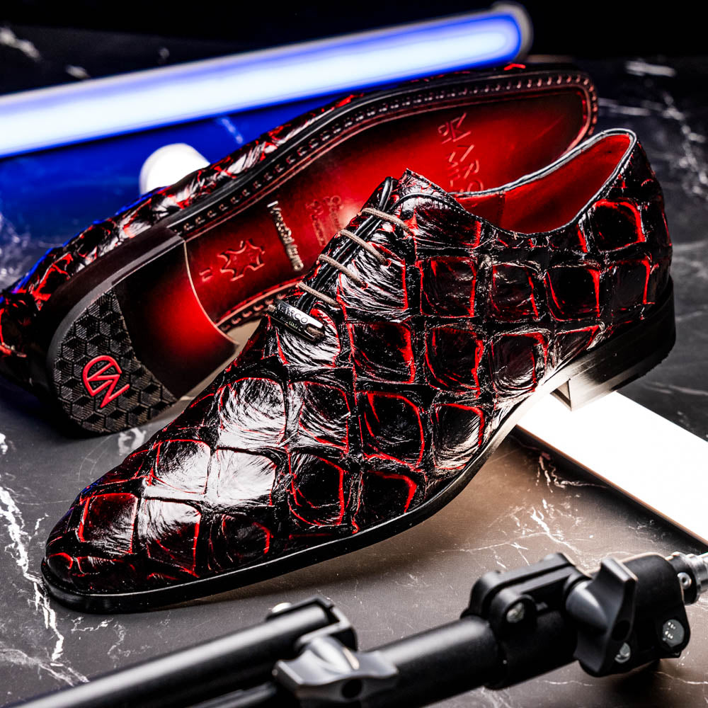 Marco_Di_Milano Olivieri Blackcherry Leather Shoe