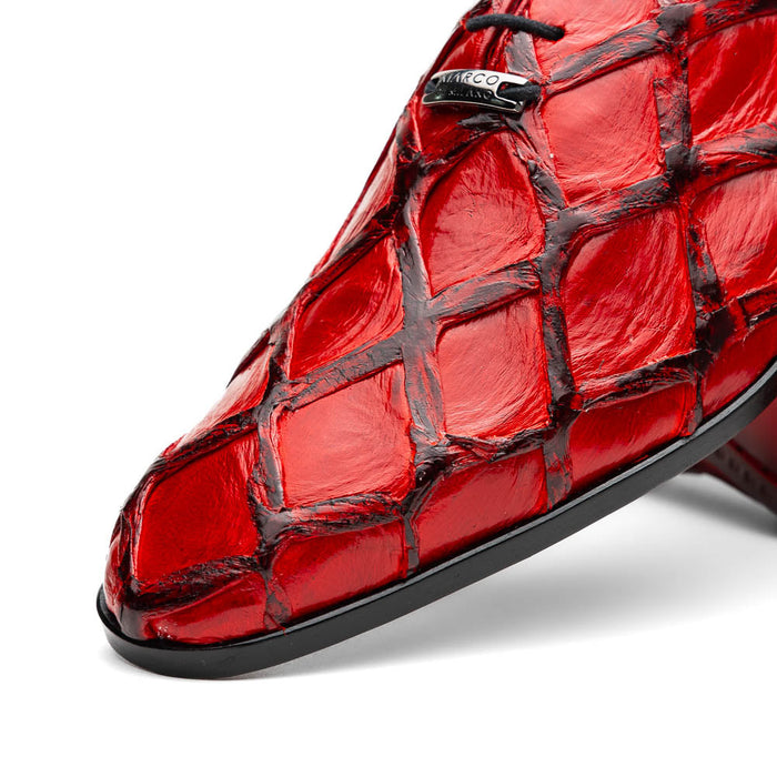 Marco_Di_Milano Olivieri Red Luxury Leather Shoe