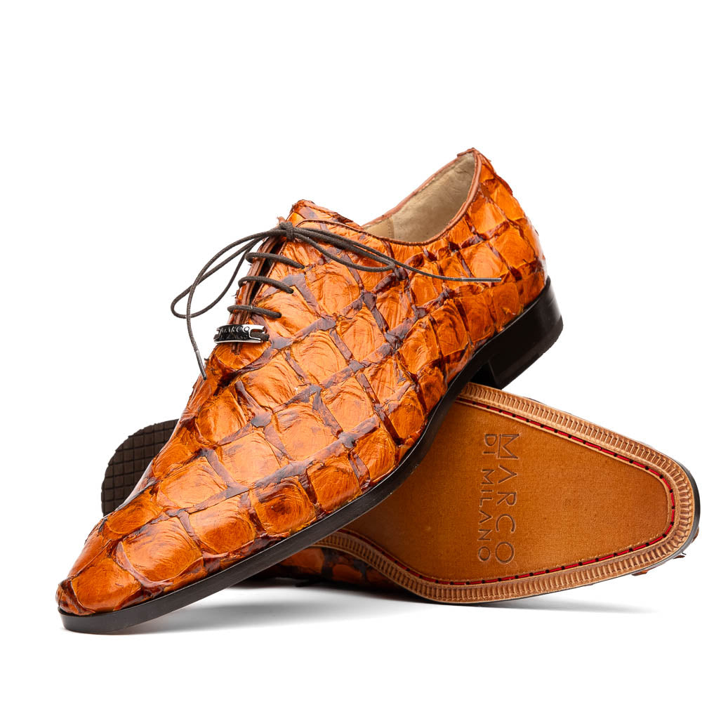 Marco Di Milano Olivieri Brandy Pirarucu Dress Shoe Oxfords