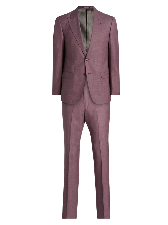 Men’s Mauve 2-Piece Suit – Classic Two-Button Wedding, Prom and Business Suit