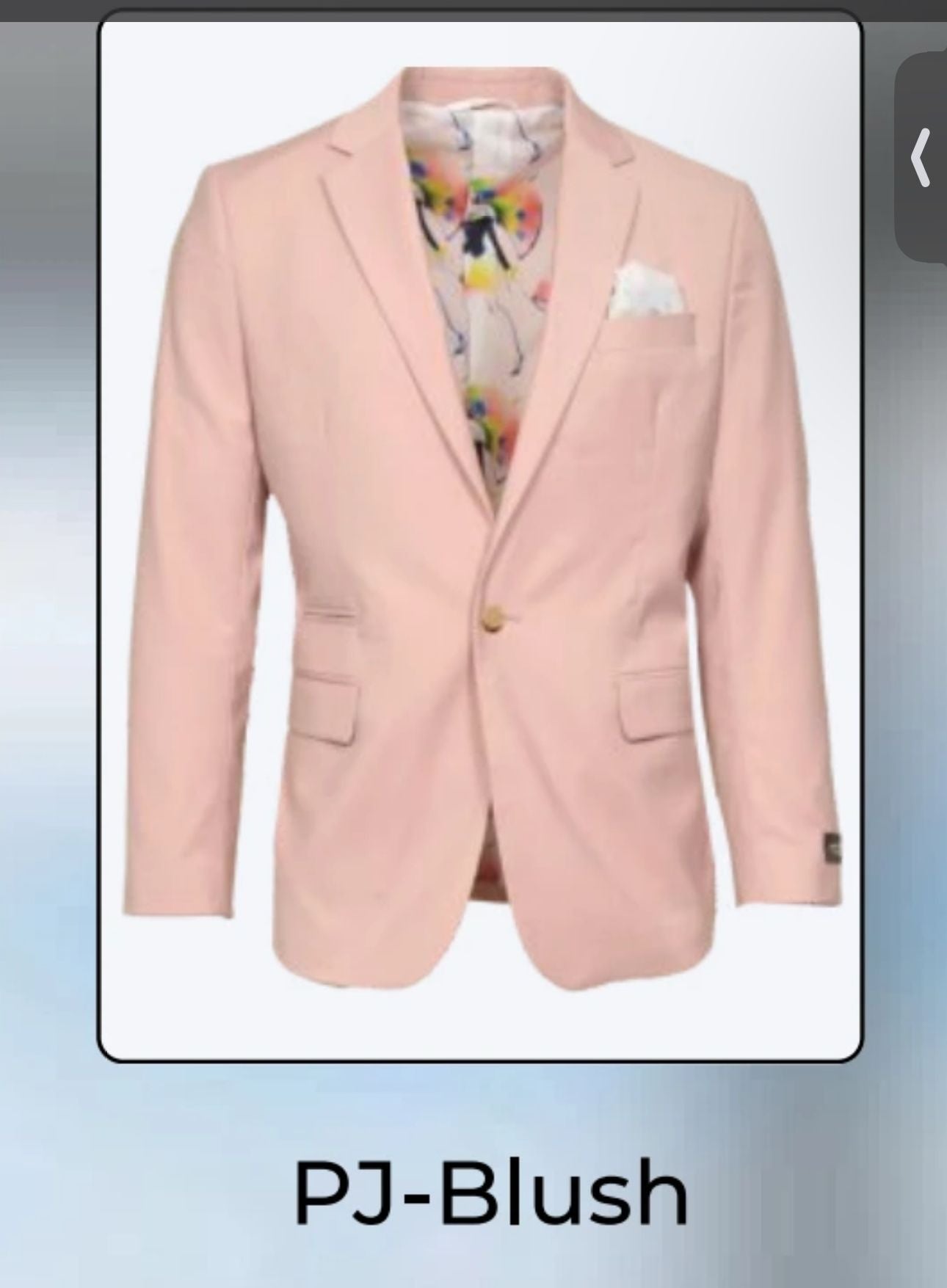 Mens Blush Pink Slim Fit Blazer  Stylish Two-Button Sport Coat with Notch Lapel