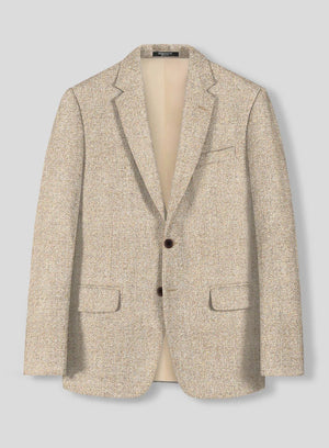 Men’s Light Tan Tweed Great Gatsby 3 Piece Suit – Vintage Vested Wedding Suit, 1920s Classic Formal Outfit Herringbone