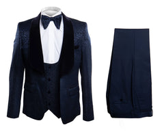 men-s-navy-blue-jacquard-tuxedo-with-black-velvet-shawl-lapel-3-piece-formal-suit-with-bow-tie