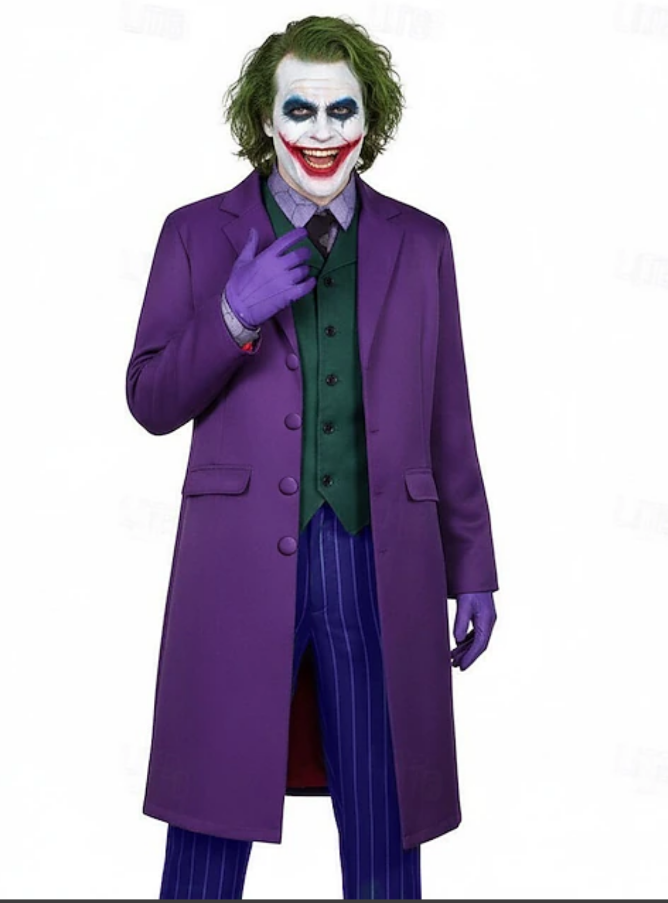 Men’s Purple Overcoat Joker Folie à Deux Arthur Fleck Inspired Long Coat – Classic Costume Trench Coat, Stylish Winter Party Wear Jacket