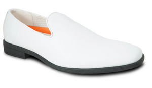 Men’s White Plain Toe Slip On Loafer Dress Shoes – Classic Formal Lightweight Shoes for Wedding, Party and Business Wear