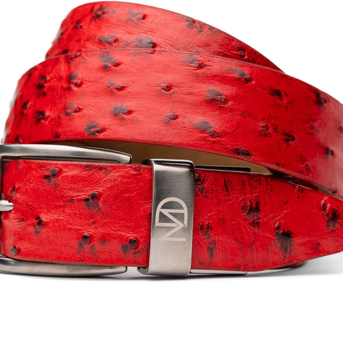 Marco_Di_Milano Domenico Belt Red Leather Loafer