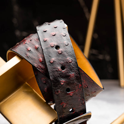 Marco Di Milano Domenico Belt Blackcherry Leather Shoes