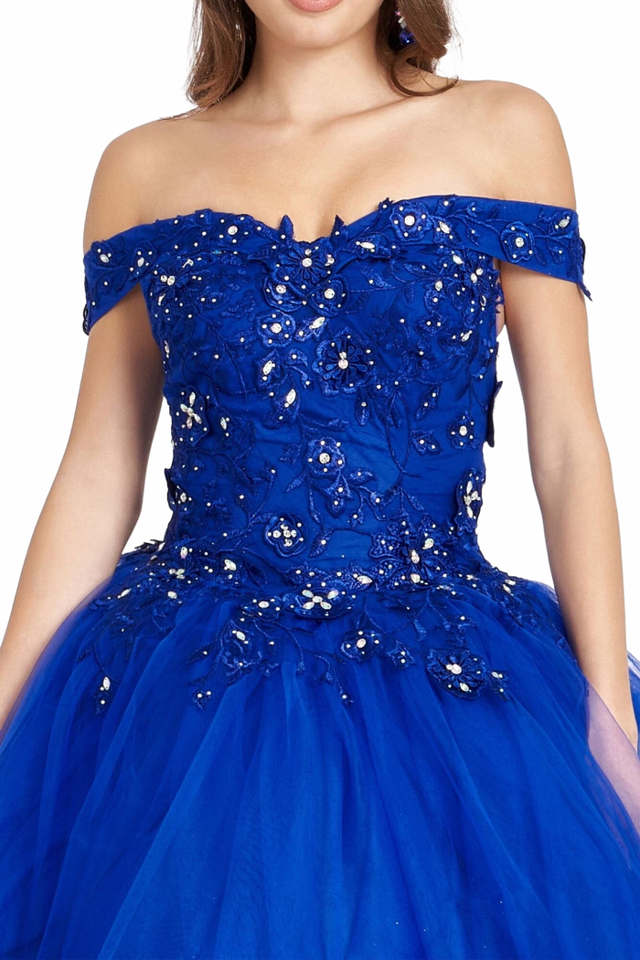 Sweet 16 Royal Blue Gown by Elizabeth K GL2802