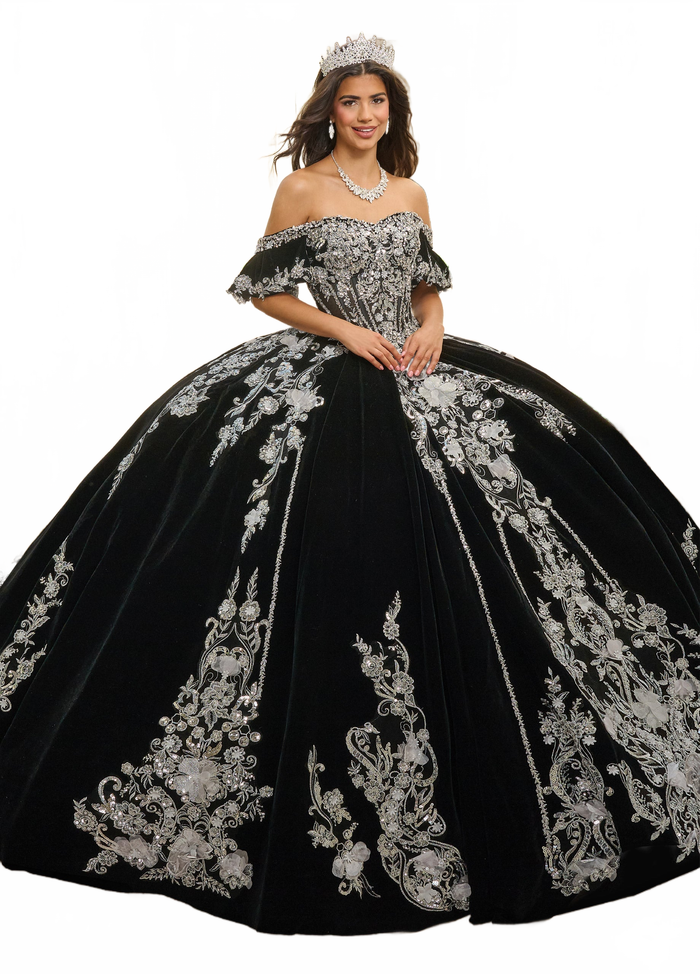 Rachel Allan RQ5011 Velvet Charro Quinceanera Dress