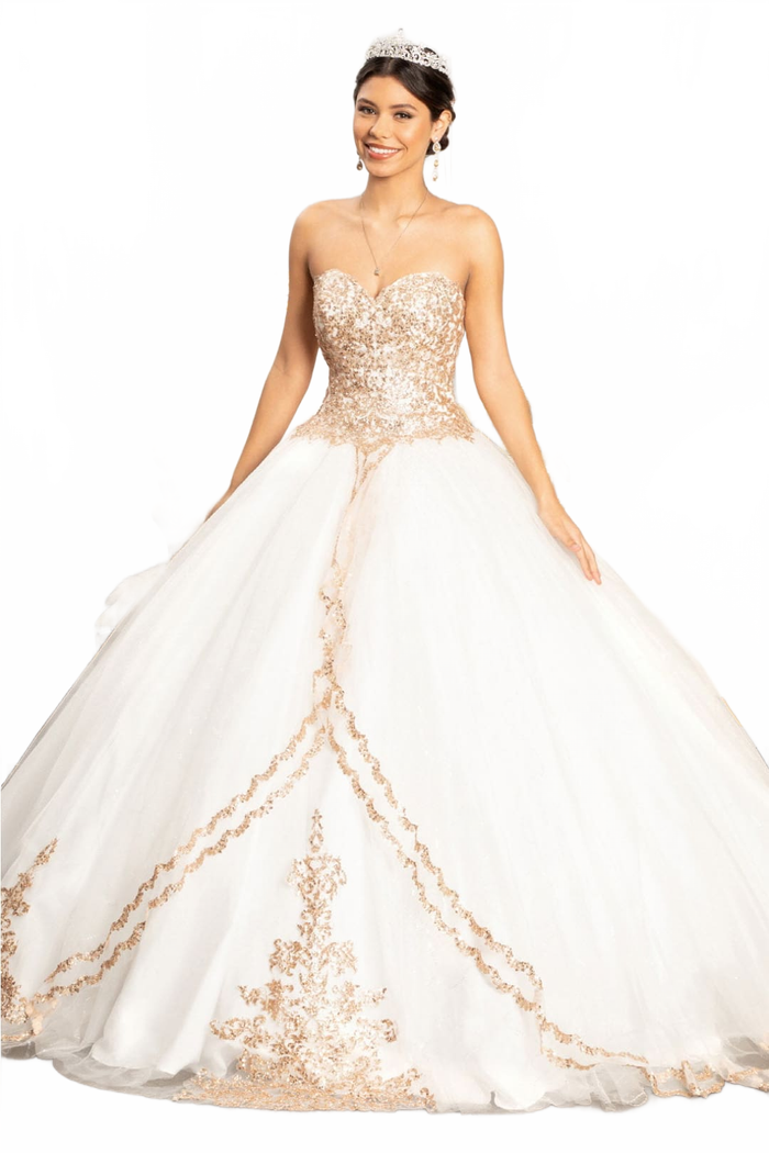 Strapless Sweetheart Ball Gown by Elizabeth KGL1973