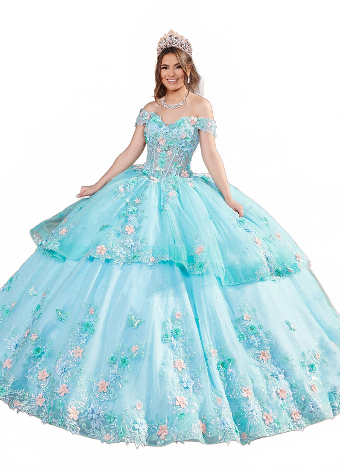 Rachel Allan RQ2179 Off Shoulder Corset Quinceanera Dress