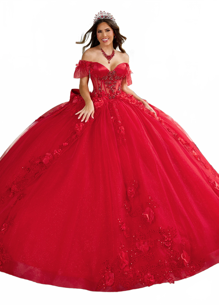 Rachel Allan RQ2220 Off Shoulder Quinceanera Dress