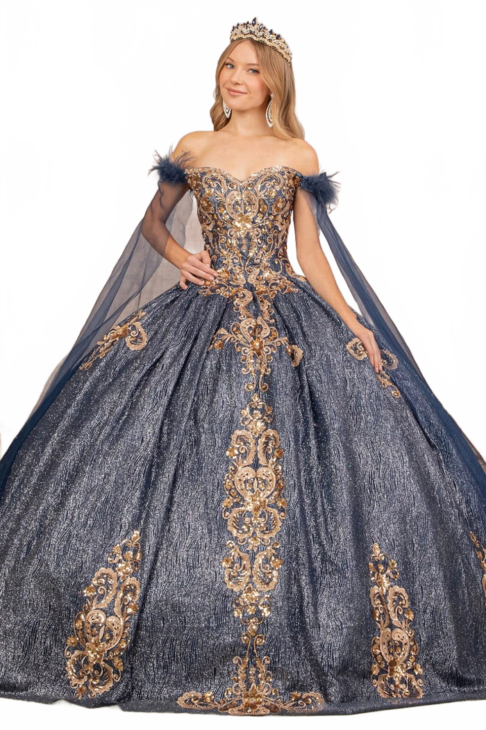 Metallic Ball Gown by Elizabeth KGL3107