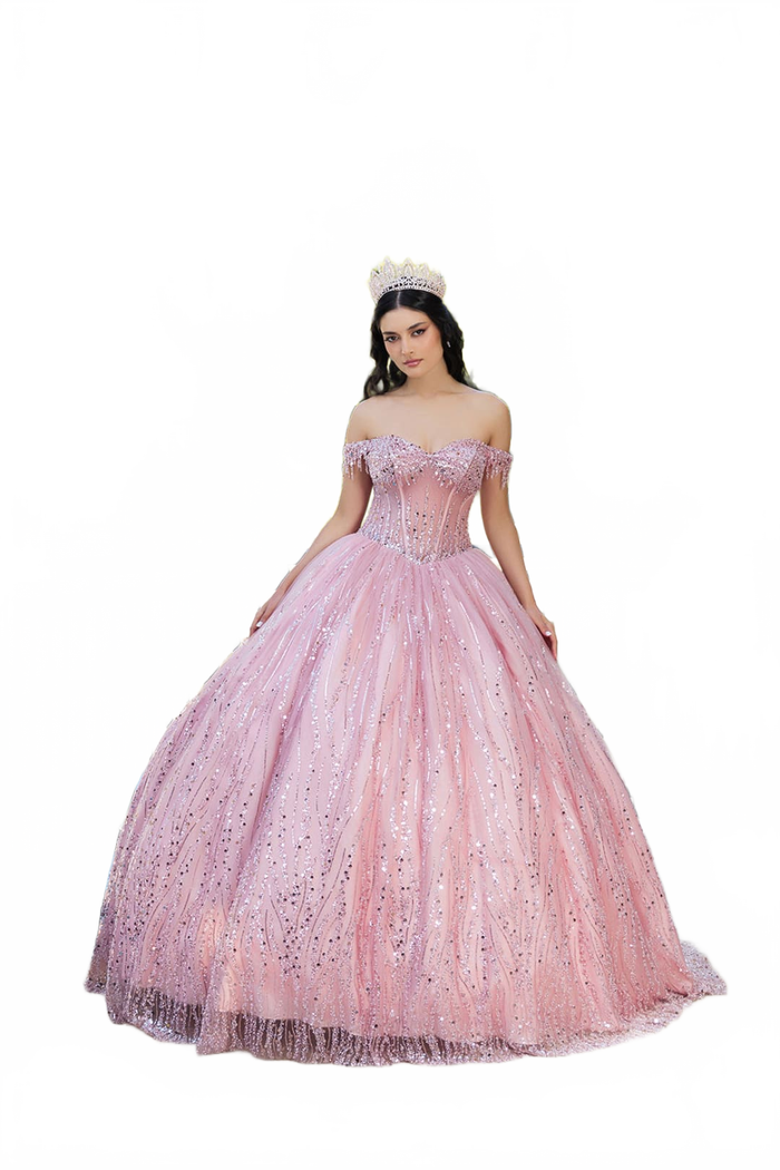 Quince Dress Sweetheart Sleeveless Sequin Ball Dance By Layla K LK264