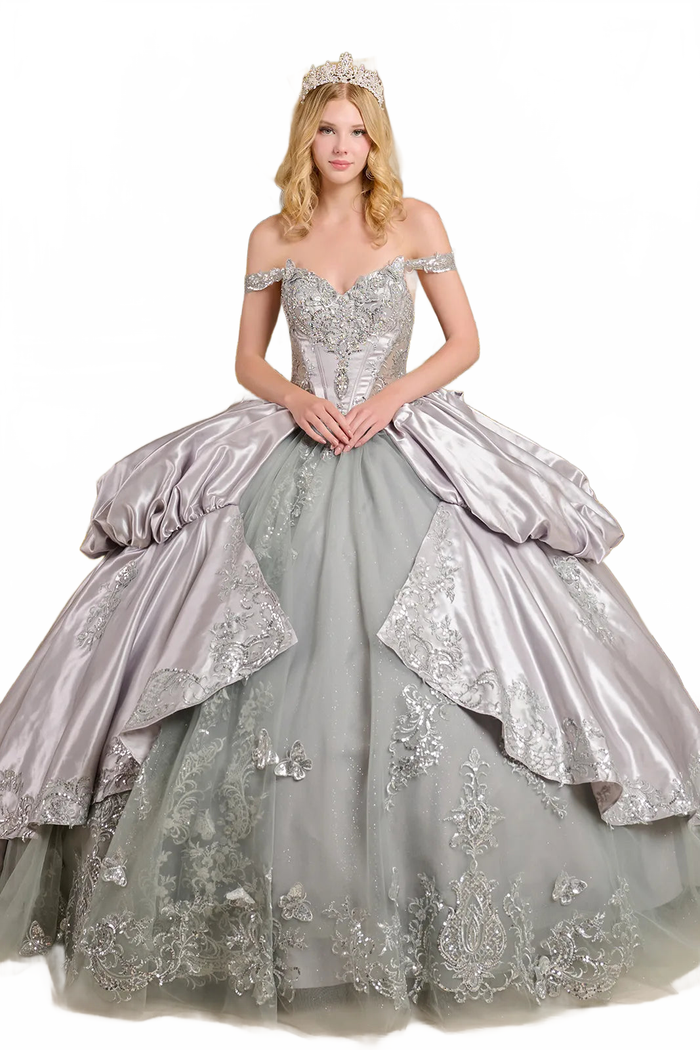 Off Shoulder Ball Gown by Elizabeth KGL3652