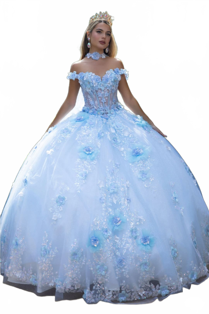 Off Shoulder Cape Ball Gown by GLS Gloria GL3611