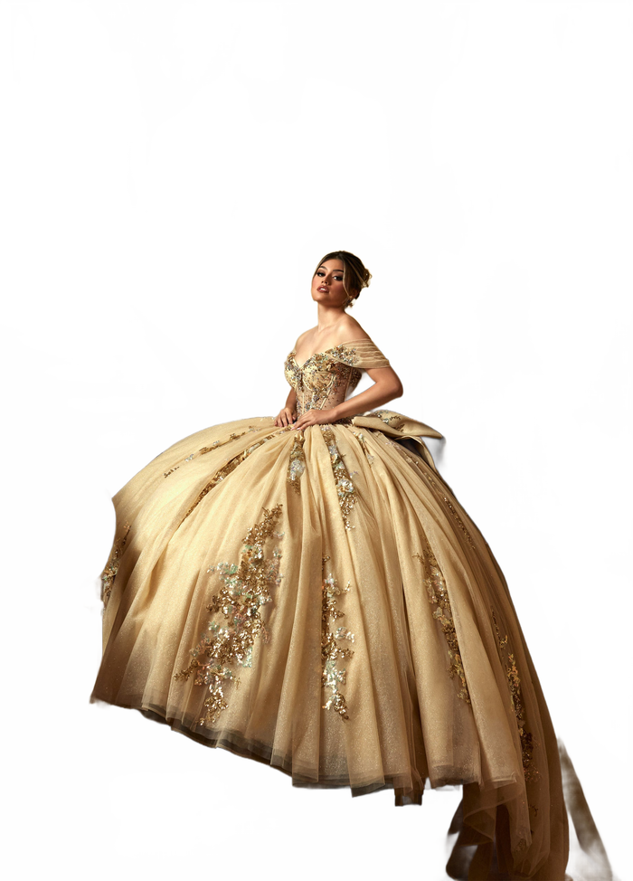 Rachel Allan RQ2224 Sheer Corset Quinceanera Dress