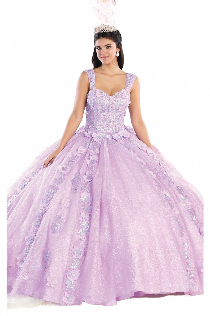 Layla K LK171 Corset Sleeveless Glitter Ball Quince Dress