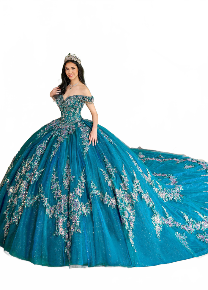 Rachel Allan RQ2205 Off Shoulder Quinceanera Dress