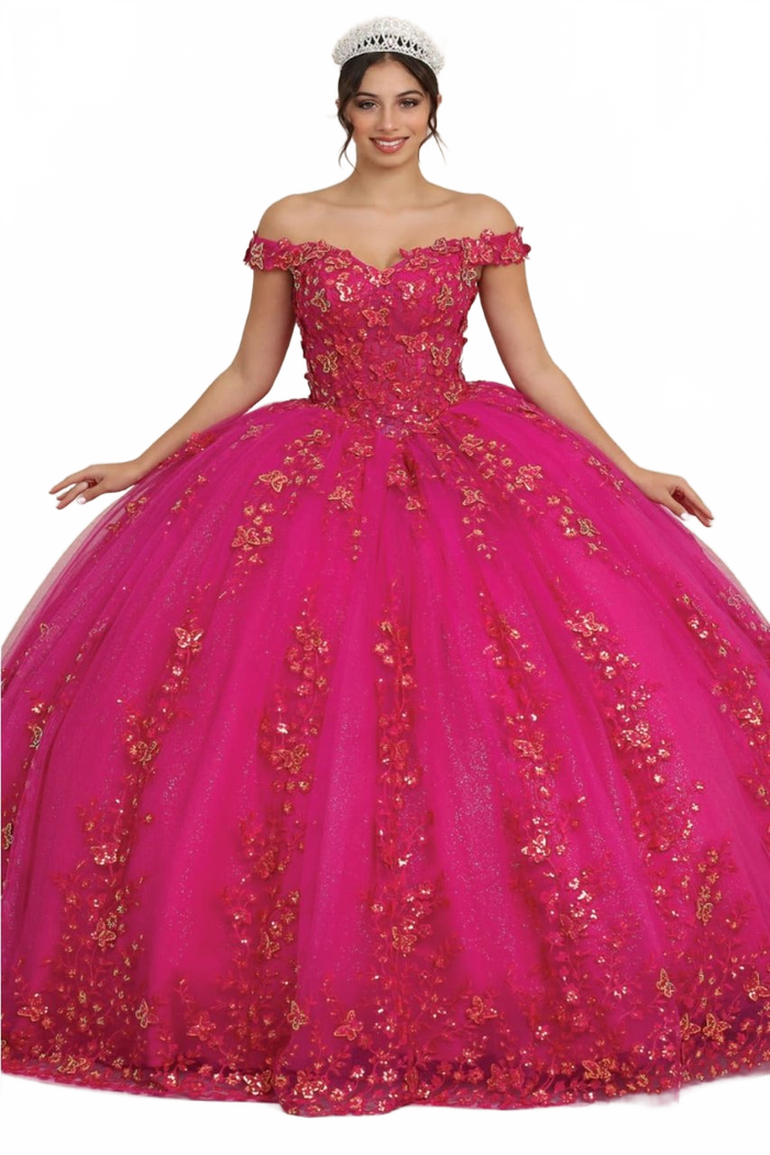 Layla K LK252 Sweetheart Corset Embroidered Sweet 16 Ball Gown