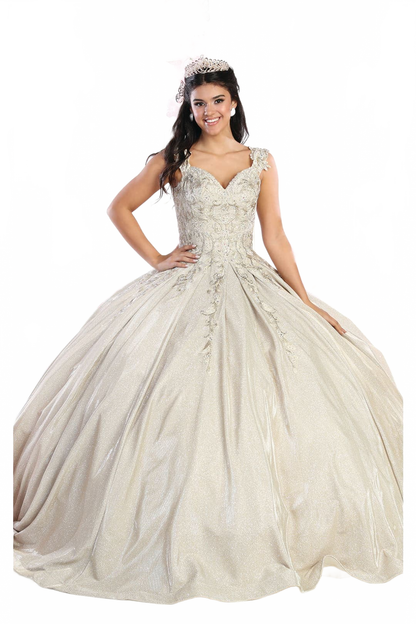 Quinceanera Dress Ball Gown Off The Shoulder Glitter & Plus Size