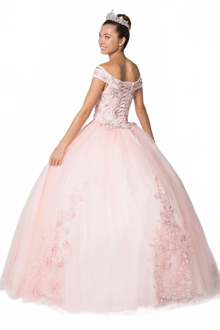 Blush Ball Gown Dress by Elizabeth K GL2802