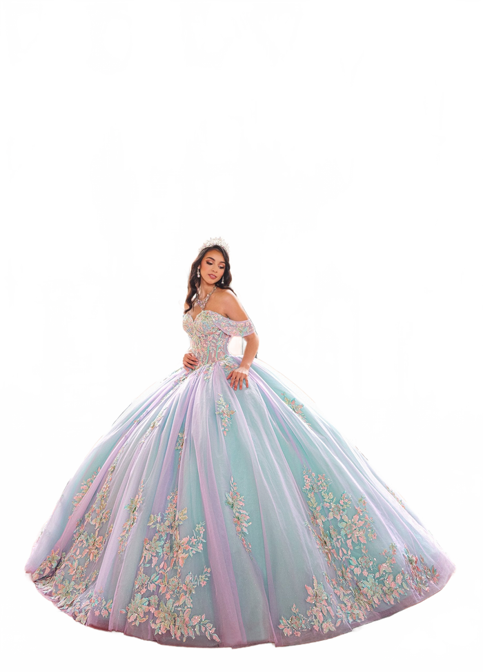 Rachel Allan RQ2200 Puff Sleeve Quinceanera Dress