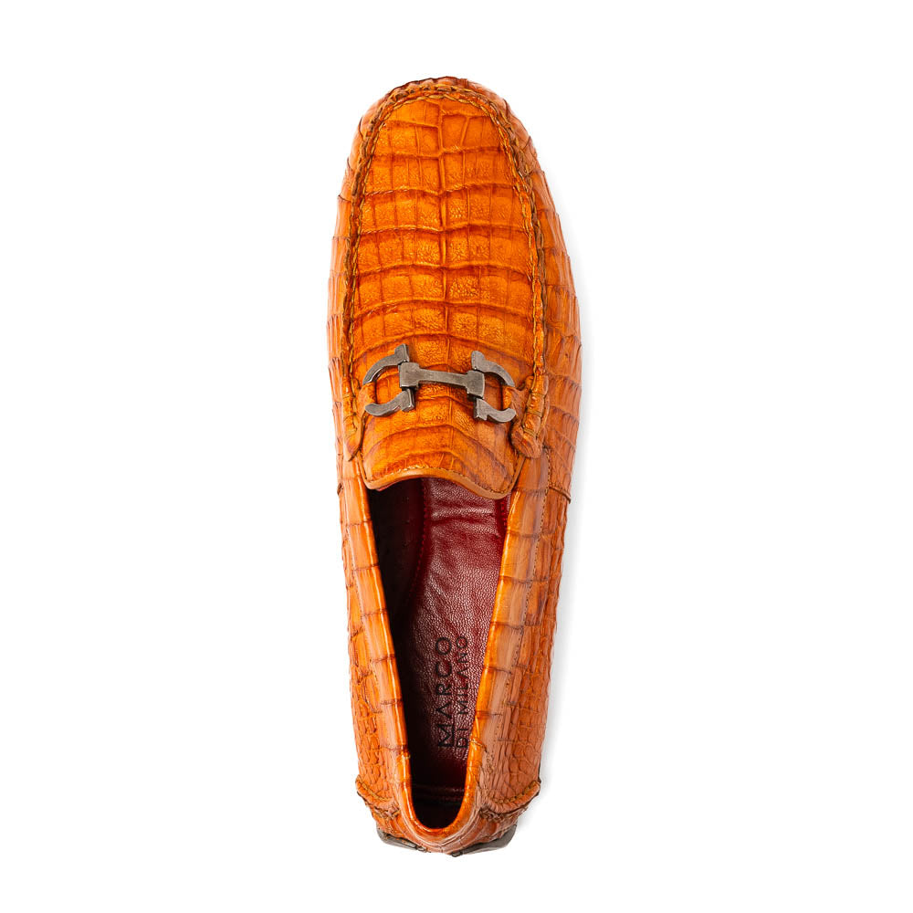 Marco Di Milano Parma Brandy Caiman Belly Bit Drivers