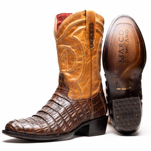 Marco_Di_Milano Phoenix: Aged Maple Leather Luxury Shoe