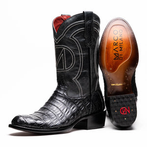 Marco_Di_Milano Phoenix Black Luxury Leather Shoe