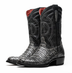 marco-di-milano-phoenix-stone-gray-caiman-crocodile-round-toe-cowboy-boots