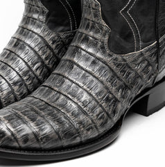 marco-di-milano-phoenix-stone-gray-caiman-crocodile-round-toe-cowboy-boots