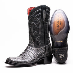 marco-di-milano-phoenix-stone-gray-caiman-crocodile-round-toe-cowboy-boots