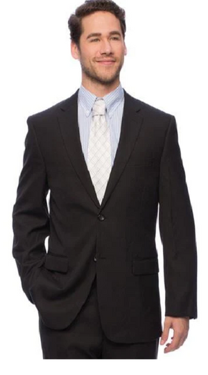 Brand: Caravelli Collezione Suit - Caravelli Suit - Caravelli italy Caravelli Men's  Classic Fit Black Double Vent Vested Suit