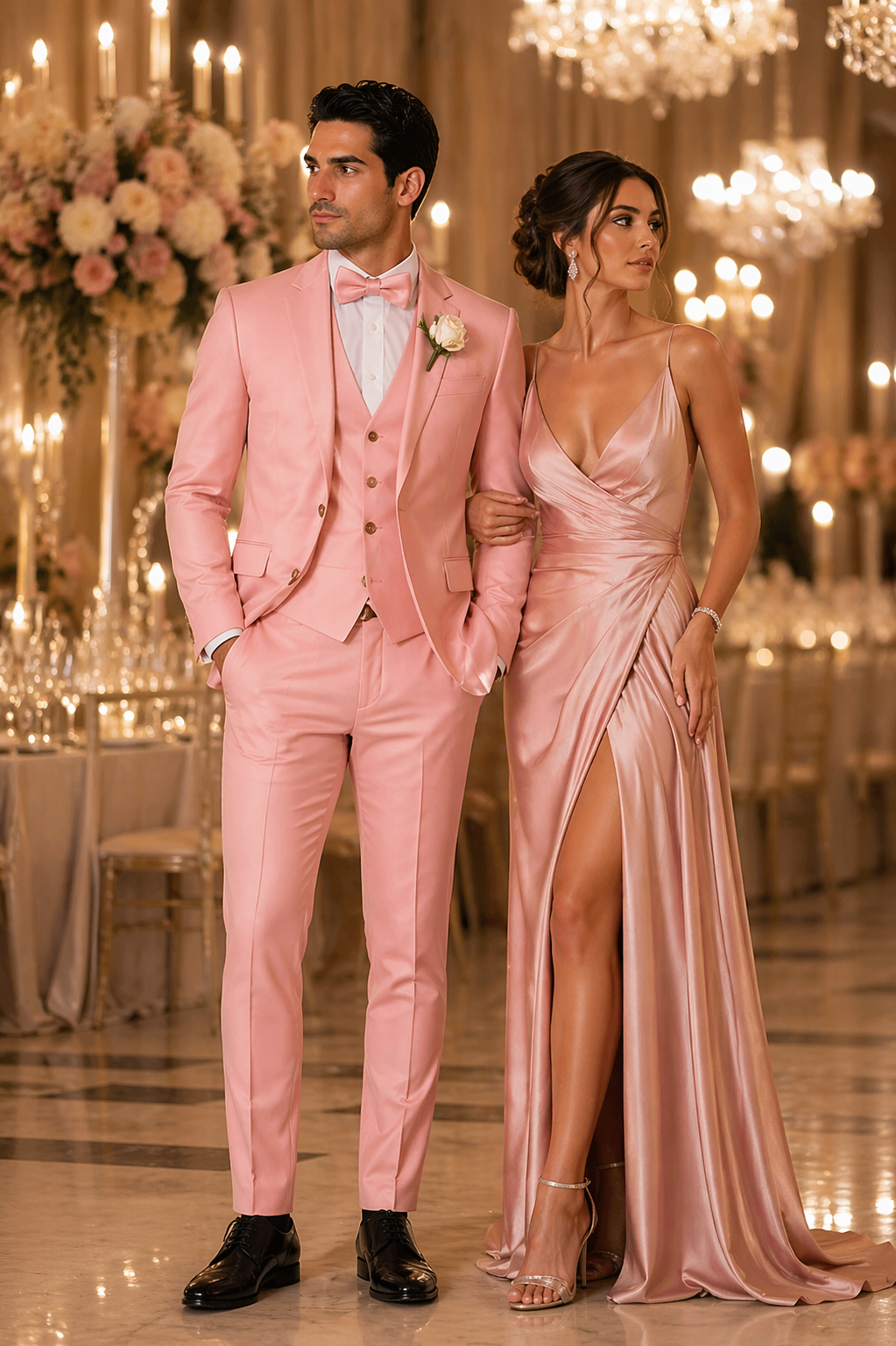 Pink-tuxedo-set-wedding-prom