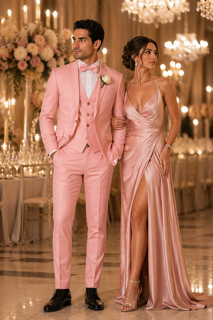 Pink-tuxedo-set-wedding-prom